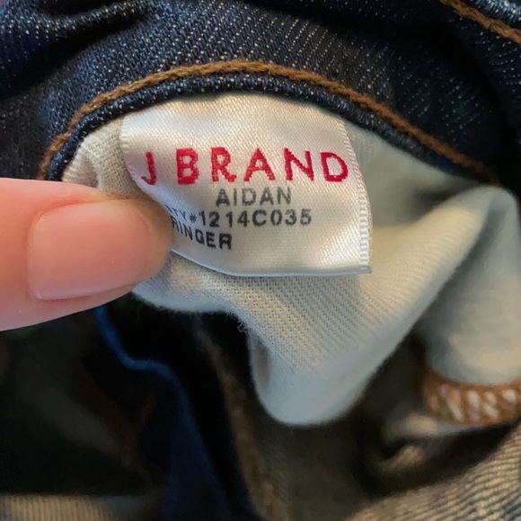 J brand light distressed Aidan boyfriend fit jeans - Picture 5 of 7